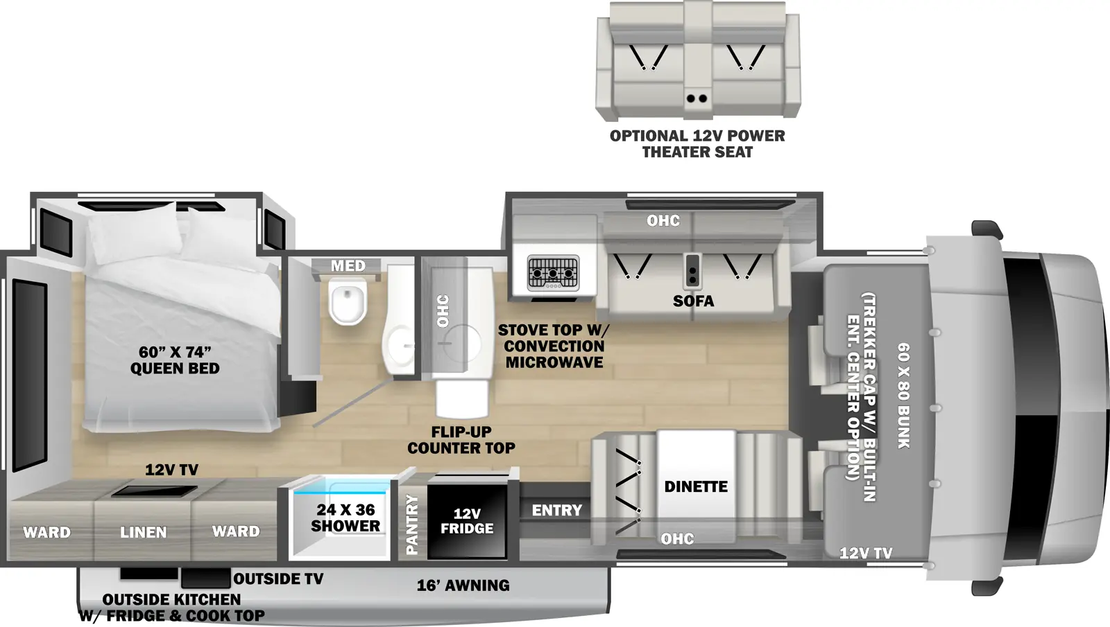 Sunseeker Classic 2860DS Floorplan